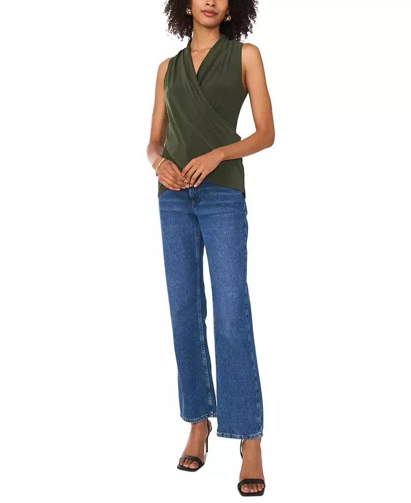 Vince Camuto Women's Crossover Wrap-Front Sleeveless Top 3