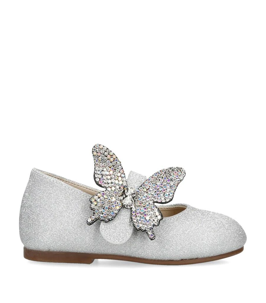 Babywalker Crystal Butterfly Ballet Flats 1