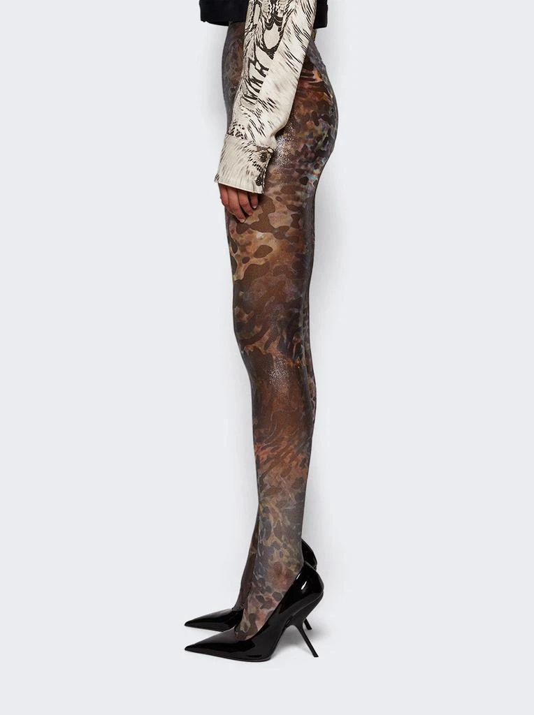 Mugler Printed Mesh Tights 2