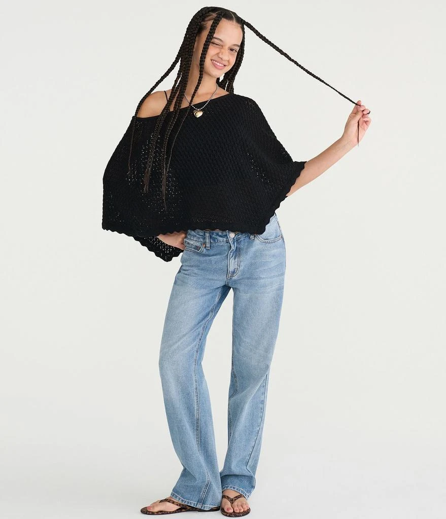 Aeropostale Sweater-Knit Poncho 2