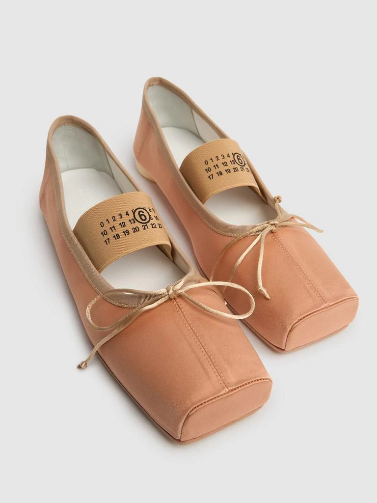 MM6 5mm Ballet Fabric Ballerina Flats 2