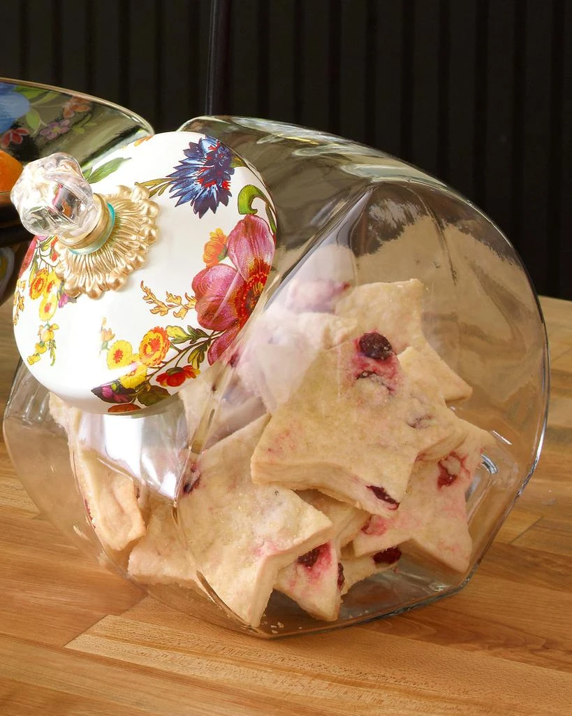 MacKenzie-Childs White Flower Market Cookie Jar 3