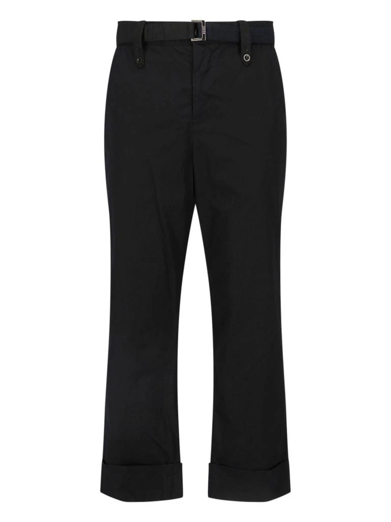 Sacai Sacai Belted Straight Leg Pants 1