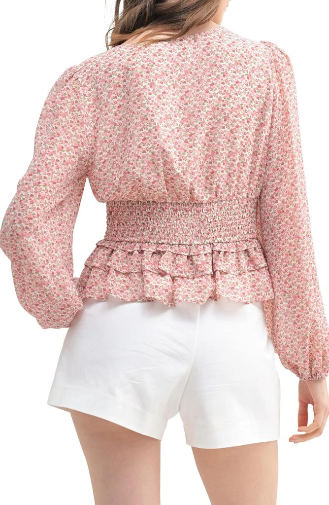 Lush Floral Long Sleeve Top 2