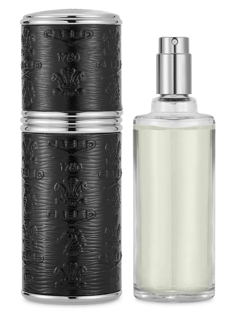 Creed Refillable Leather & Silvertone Atomizer/Black 2