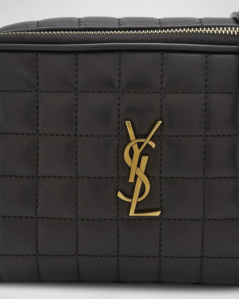 Yves Saint Laurent Cassandre Mini YSL Camera Bag in Quilted Smooth Leather 5