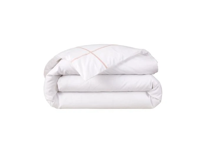 Yves Delorme Yves Delorme - Housse de couette en percale de coton bleu, Athéna 1
