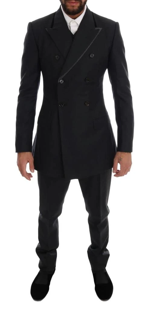 Dolce 
Gabbana Wool Double Breasted 3 Piece Men
s Suit