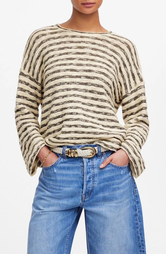 Madewell Stripe Crewneck Long Sleeve T-Shirt