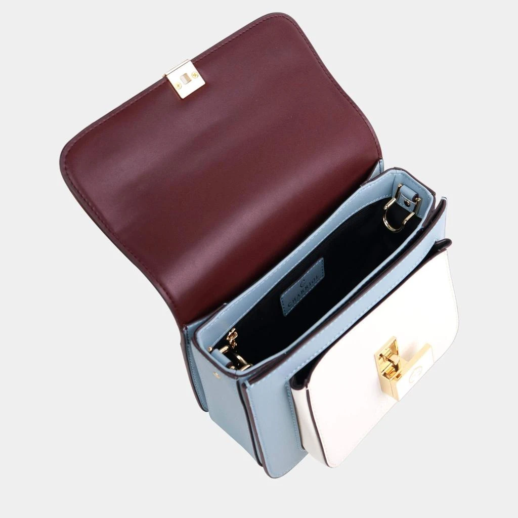 Charriol Charriol Blue/Cream/Bordeaux Leather LE REVE Crossbody 4