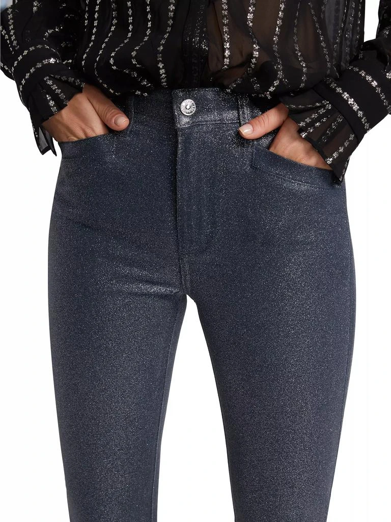 Paige Lou Lou Shimmer High-Rise Stretch Flare Pants 6