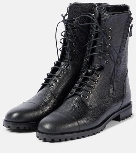 Manolo Blahnik Lugata leather lace-up boots 4