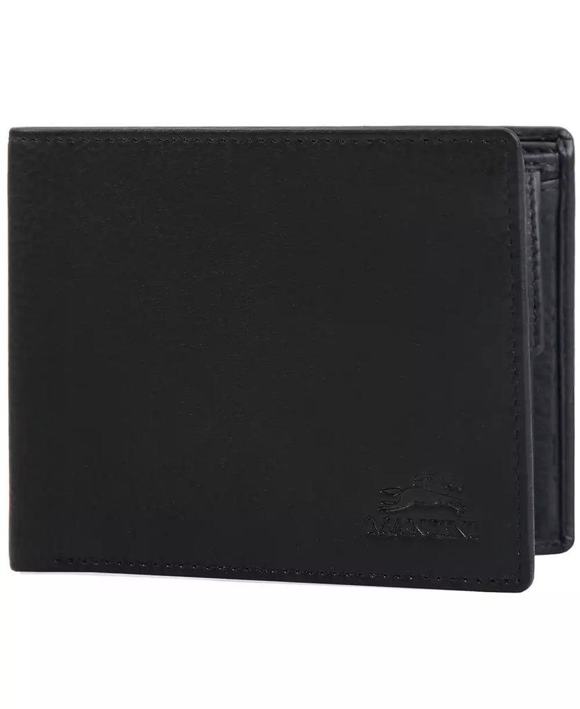 Mancini Leather Goods Men's Monterrey Collection Bifold Wallet with Coin Pocket