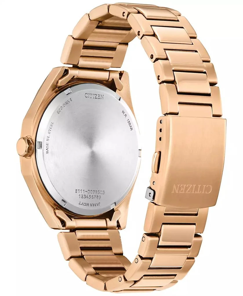 Citizen Eco-Drive Men's Weekender Sport Rose Gold-Tone Stainless Steel Bracelet Watch 41mm 3