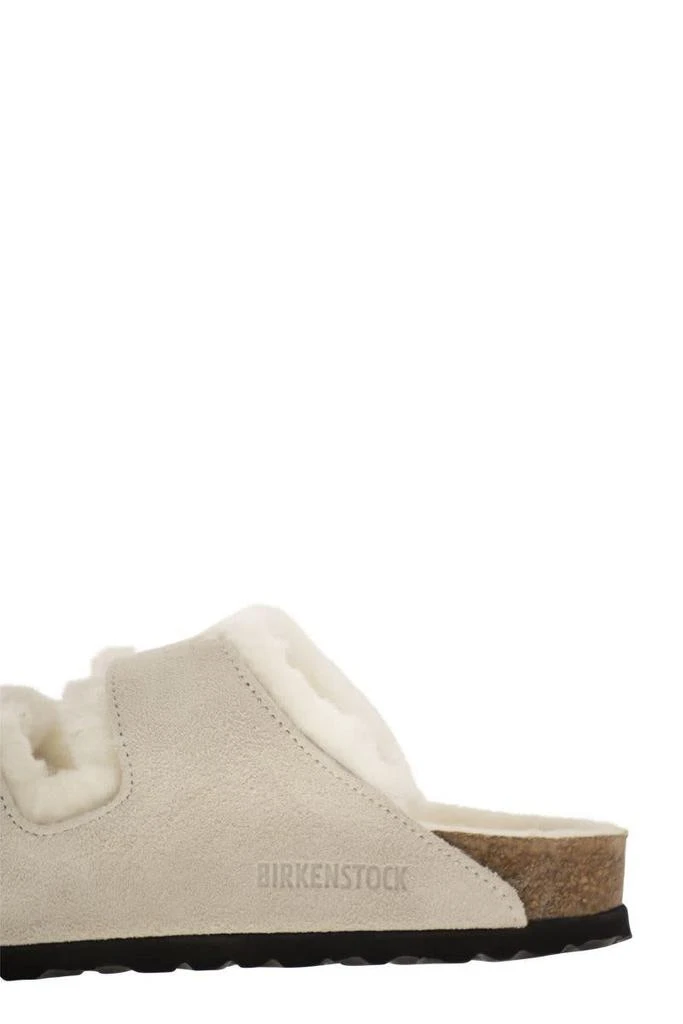 Birkenstock Birkenstock Arizona - Suede Lamb Fur Slipper 7