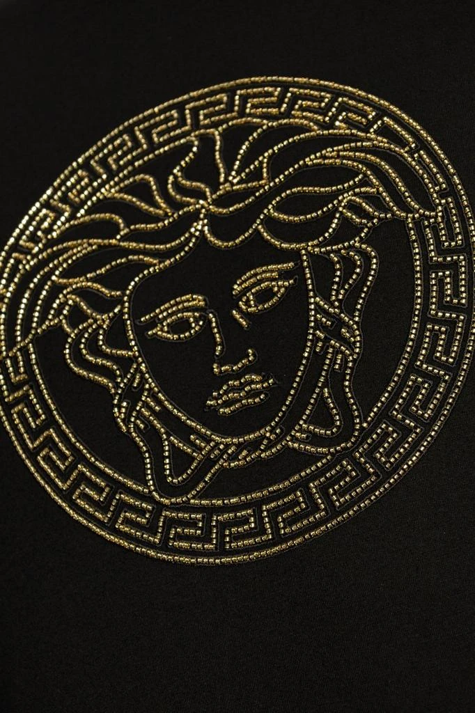 Versace Versace Medusa Head Embellished Crewneck T-Shirt 4