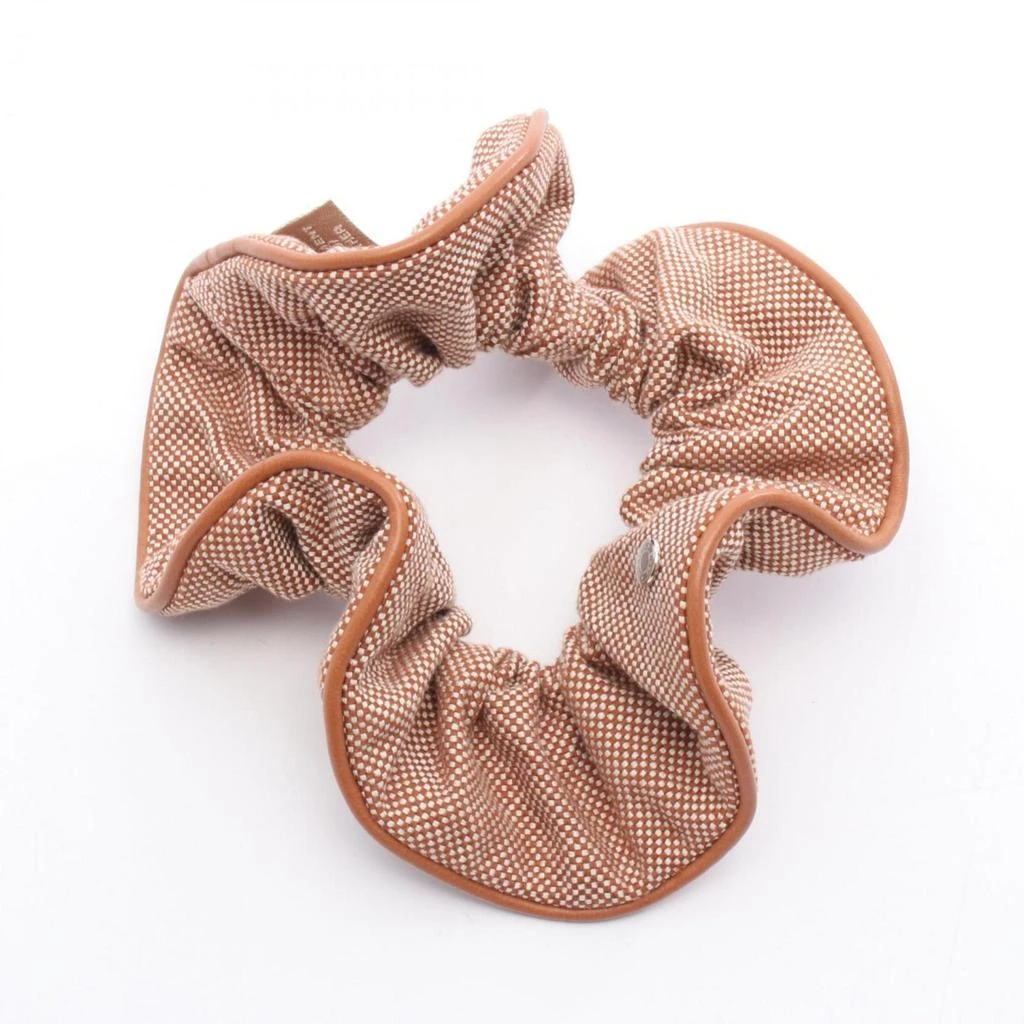 Hermes Leather Toile H Scrunchie (Pre-Owned)
