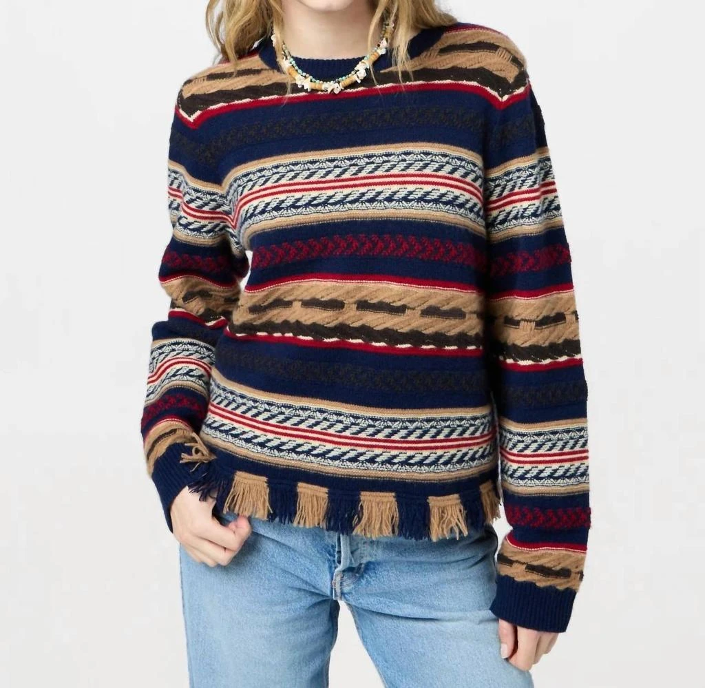 Guest In Residence Guest In Residence - Western Stripe Crew Sweater