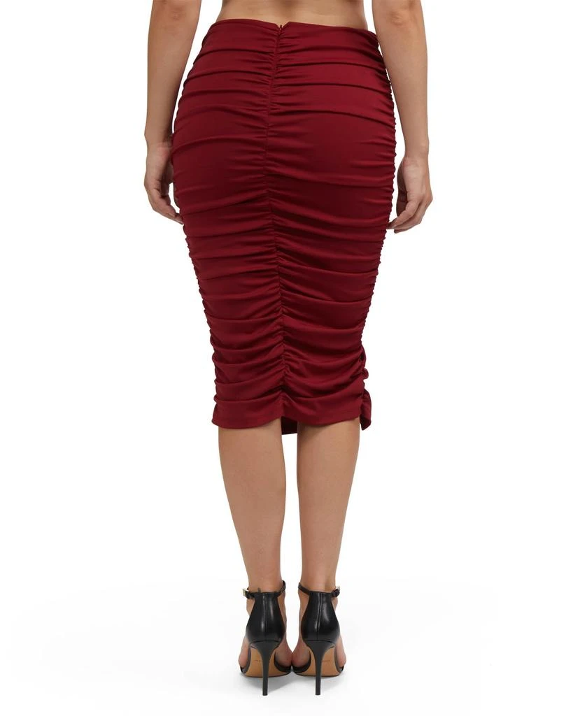 Bebe Women's Ruched Matte Jersey Skirt 2