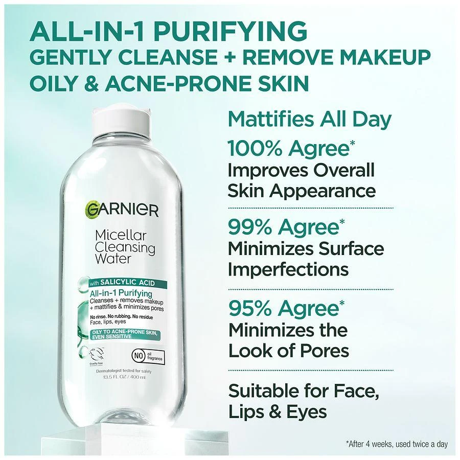 Garnier Micellar Cleansing Water with Salicylic Acid 3