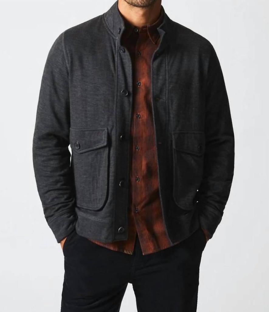 Billy Reid Slub Cotton Cardigan In Black