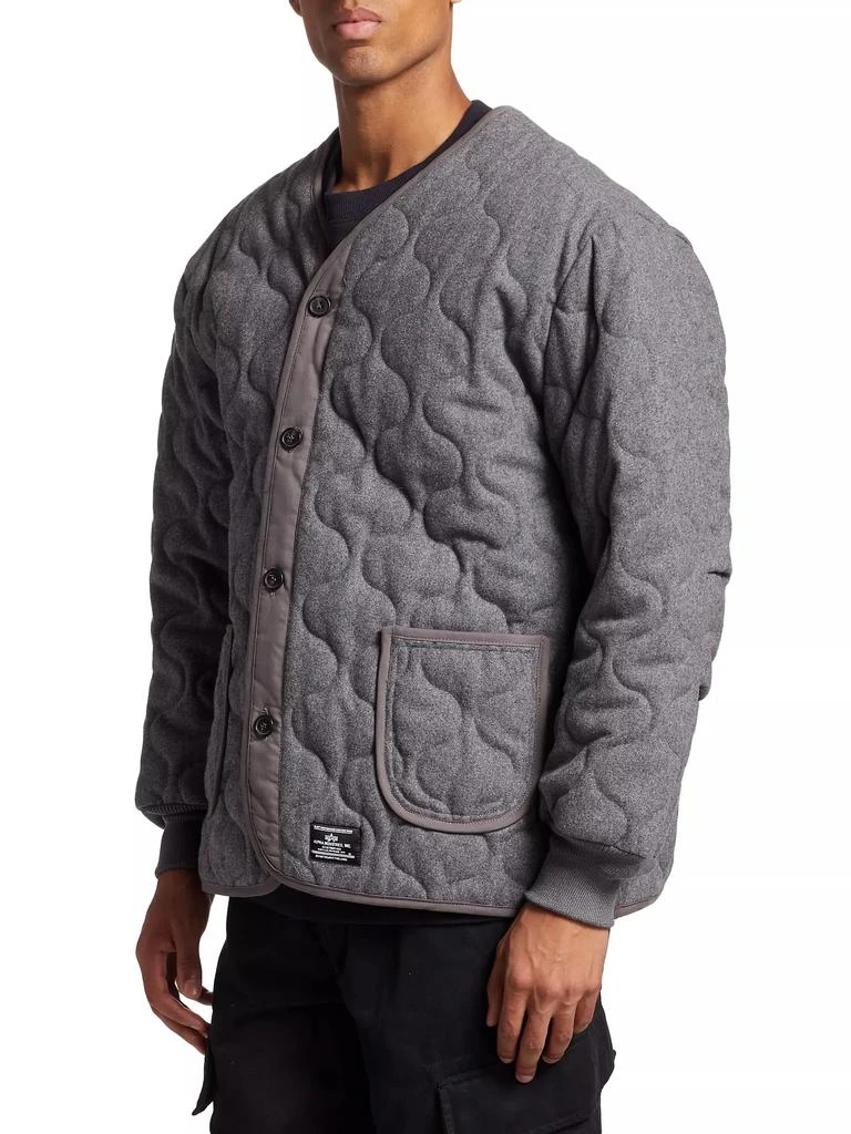 Alpha Industries ALS/92 Liner Quilted Wool Bomber Jacket 4