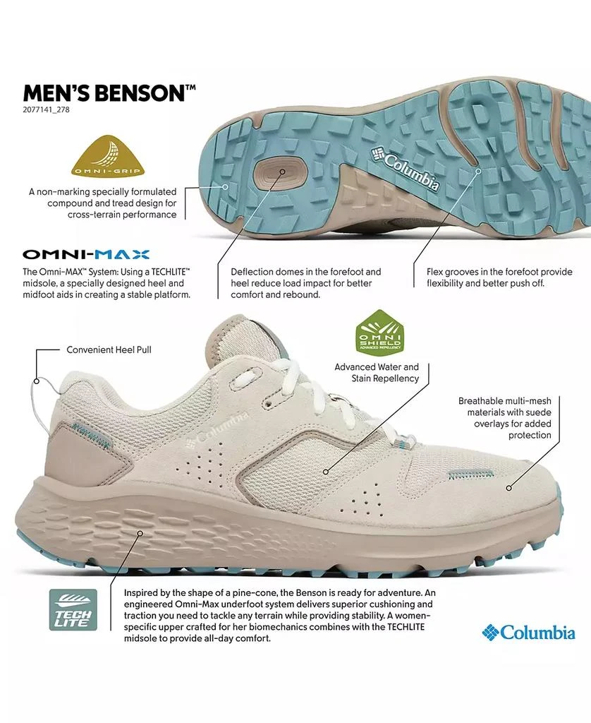 Columbia Men's Benson Lace-Up Hiking Shoes 12