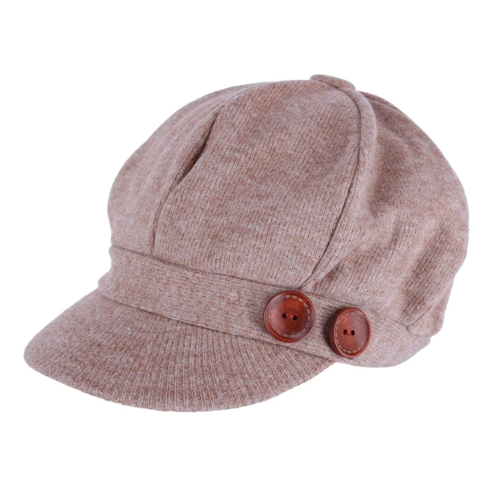 David & Young Women's Brushed Knit Jersey Cabbie Hat 2