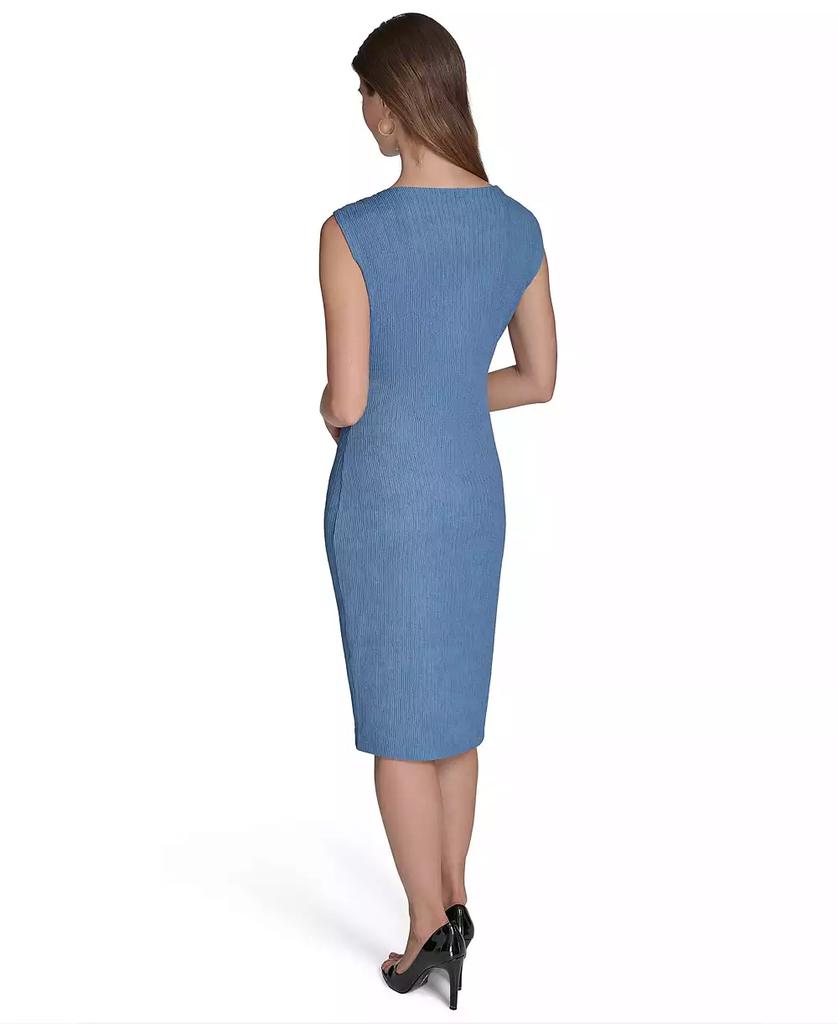 HALSTON Women's Hardware-Trim Sheath Dress