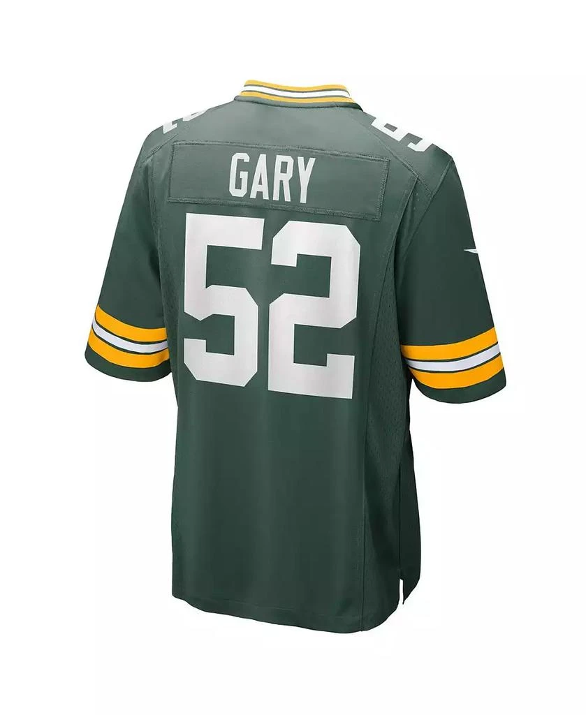 NIKE Men's Rashan Gary Green Green Bay Packers Game Jersey 3