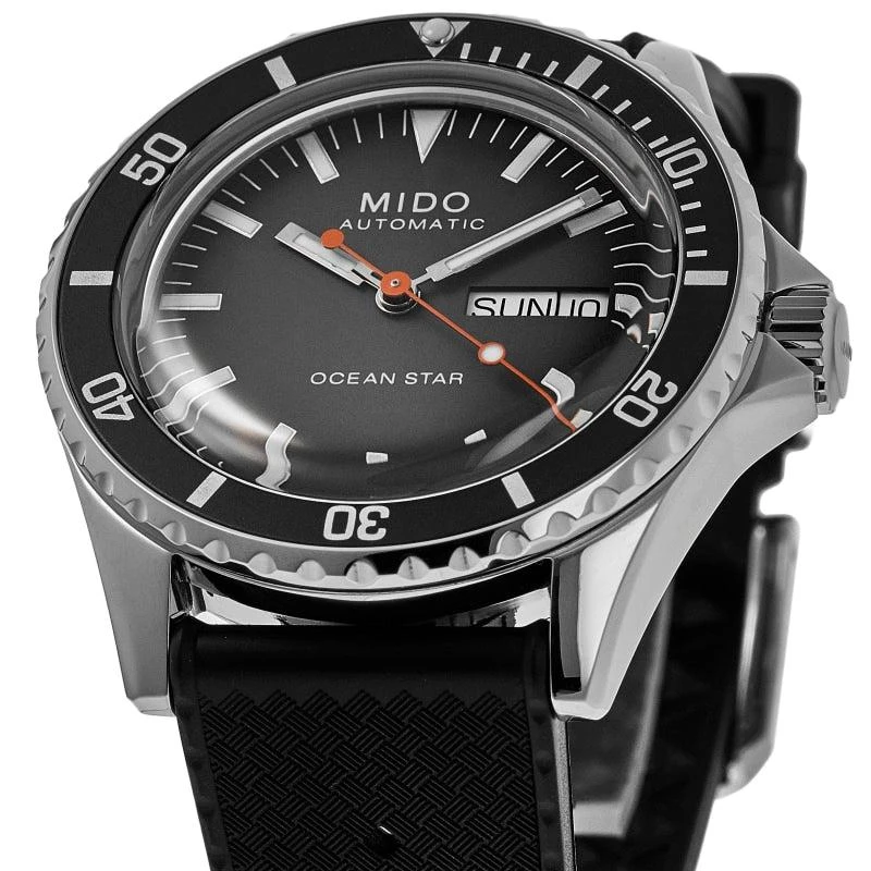 MIDO Ocean Star Tribute Gradient Grey Dial Rubber Strap Men's Watch M026.830.17.081.00 2