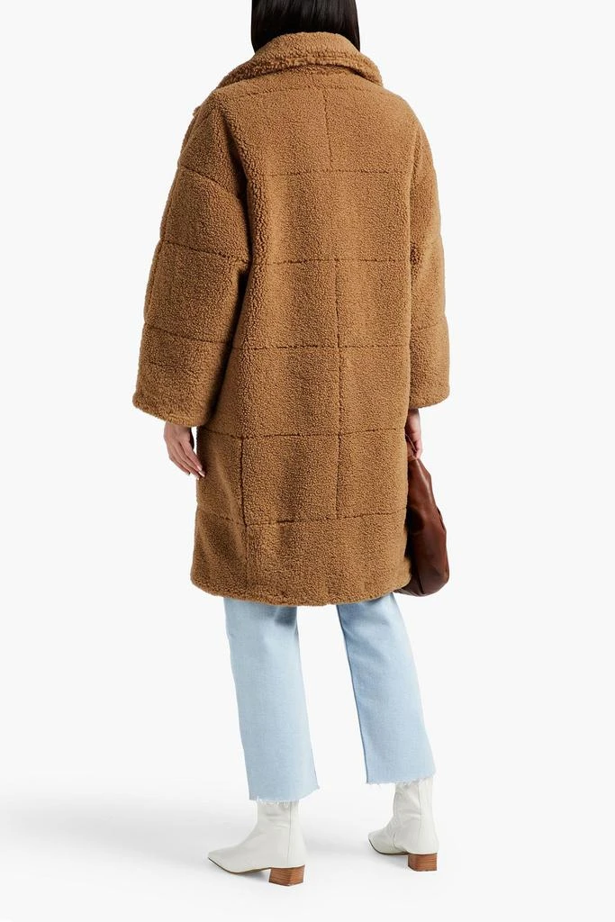 FRAME Quilted faux shearling coat 3