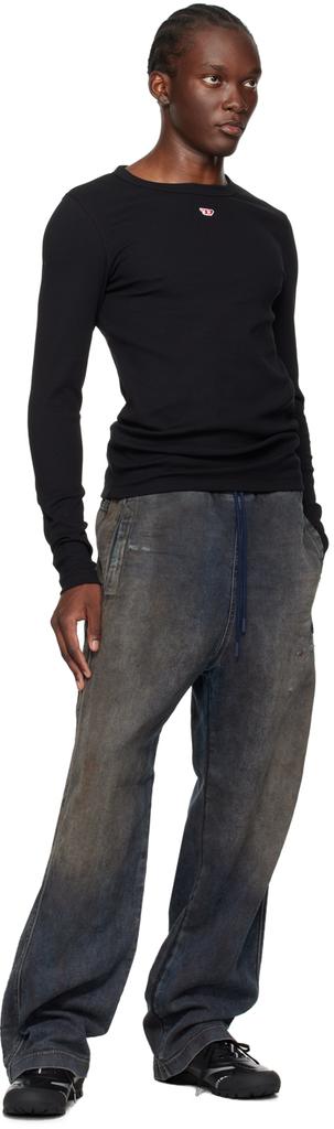 Diesel Black Straight D-Martians Track 068lv Jeans - Pants