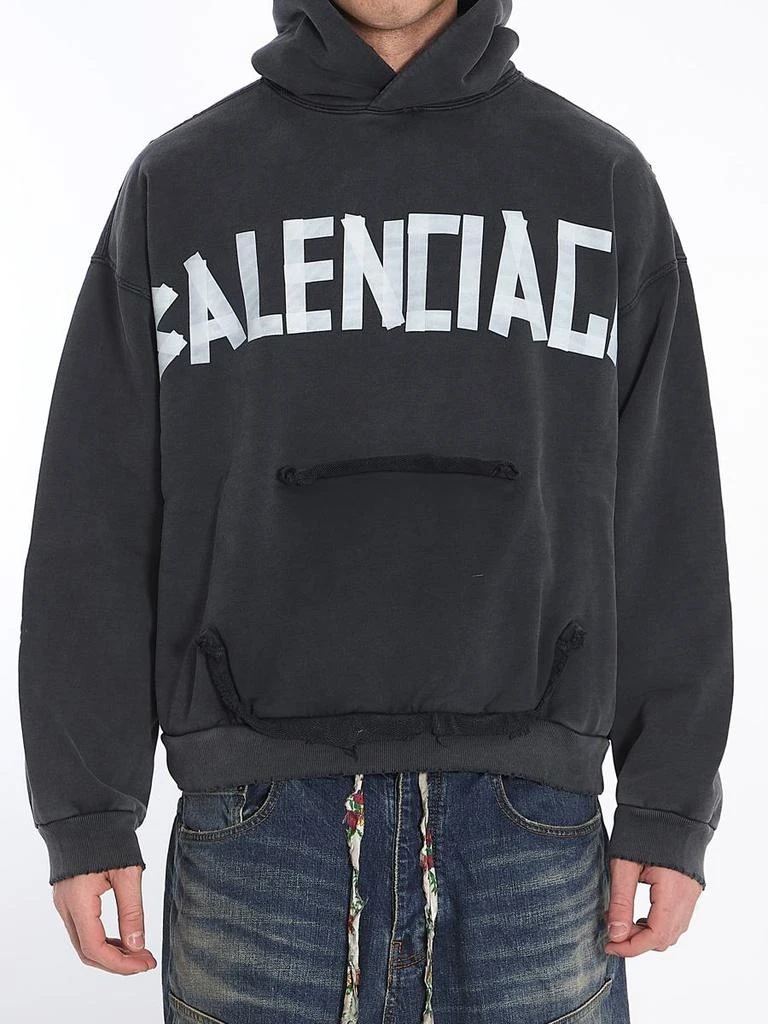Balenciaga Ripped Pocket Tape Type Hoodie 1
