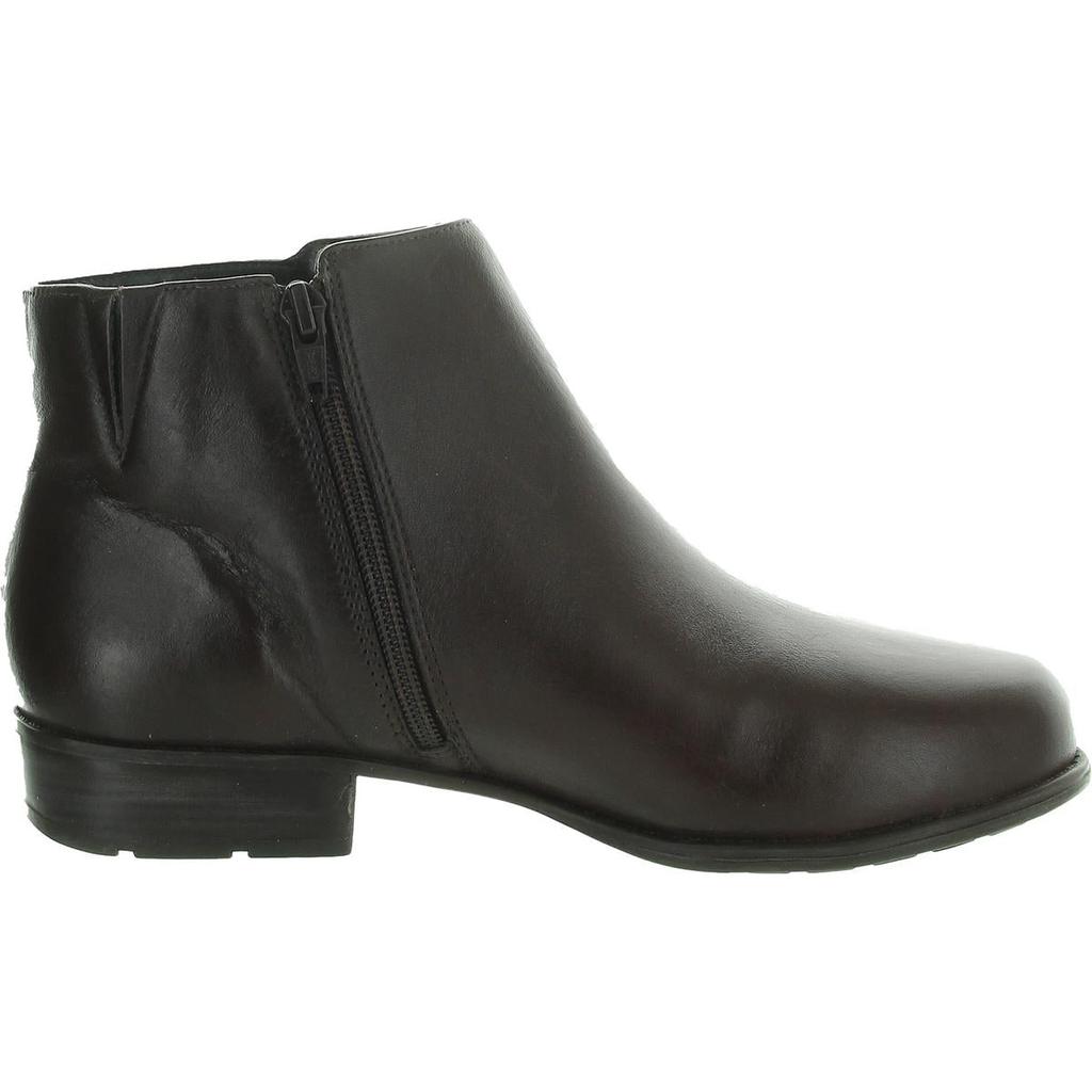 Walking Cradles Womens Zipper Leather Ankle Boots