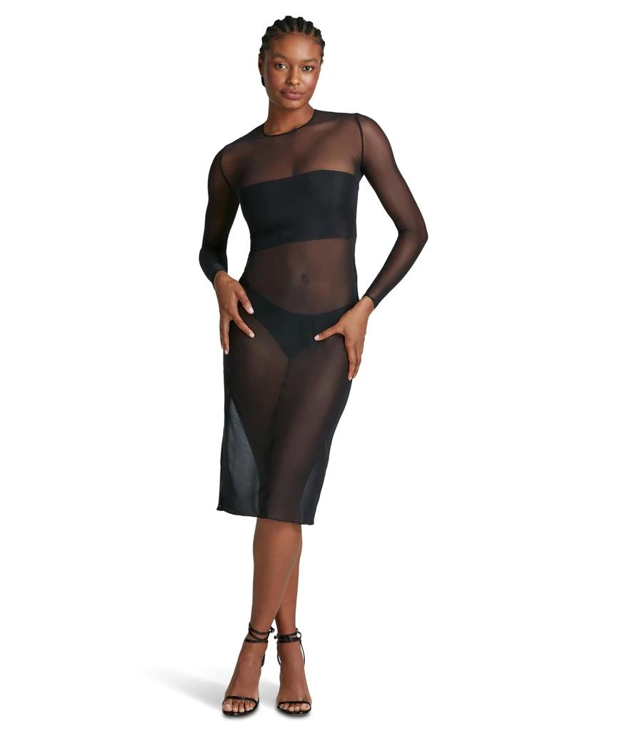 Commando Chic Mesh Long Sleeve Midi Dress TU302 1