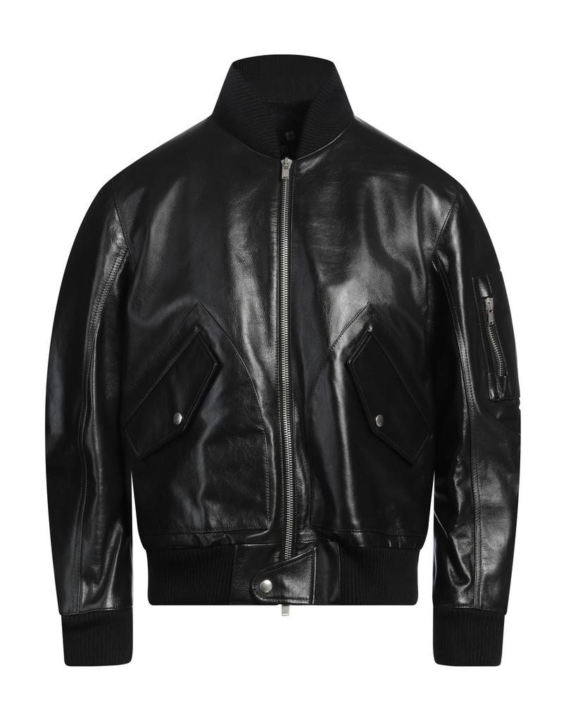 Shop Black MIL Flight Leather Jacket on Sale at BeyondStyle