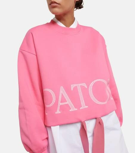 PATOU Cropped cotton jersey sweater 4