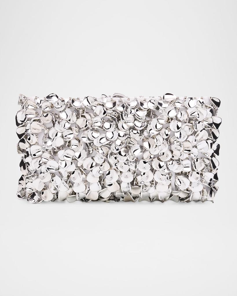 SIMKHAI Reese Metallic Beaded Clutch Bag