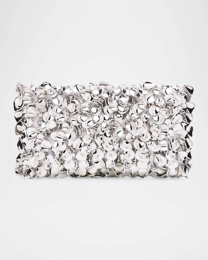 SIMKHAI Reese Metallic Beaded Clutch Bag 1