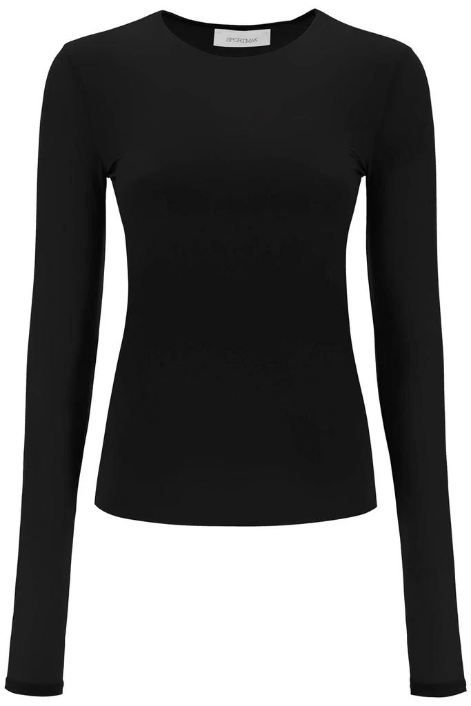 SPORTMAX stretch jersey long-sleeved t-shirt 1