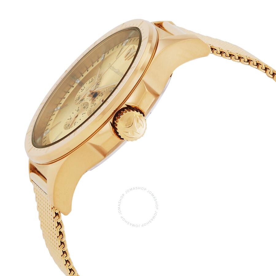 TechnoMarine Moonsun Quartz Gold Dial Men's Watch TM-822024