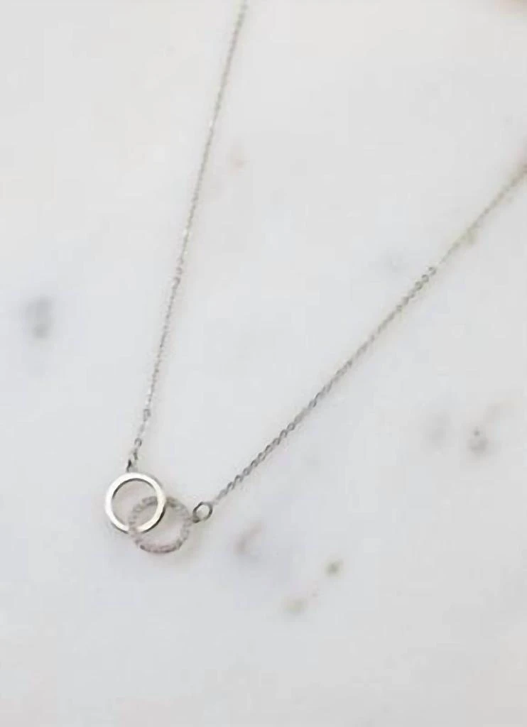 Caroline Hill Caroline Hill - Women
s Interwined Circle Necklace And Earring Set