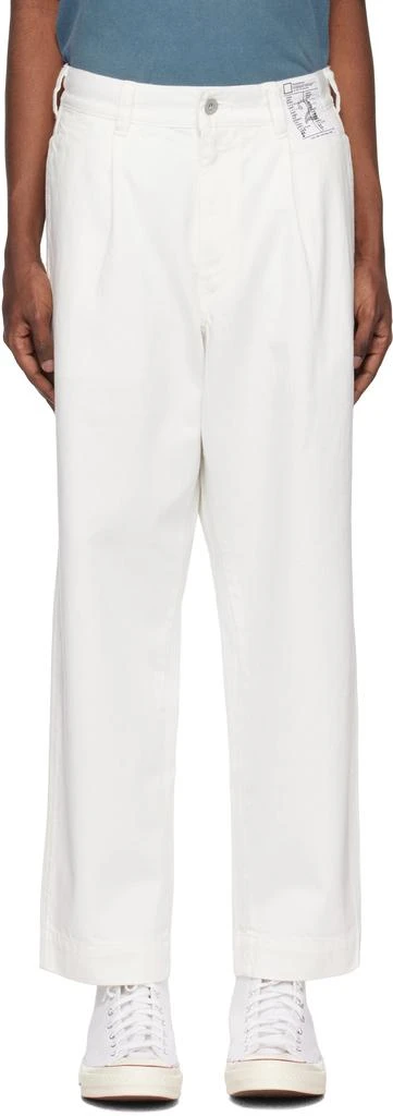 NEIGHBORHOOD White BW Tuck Jeans 1
