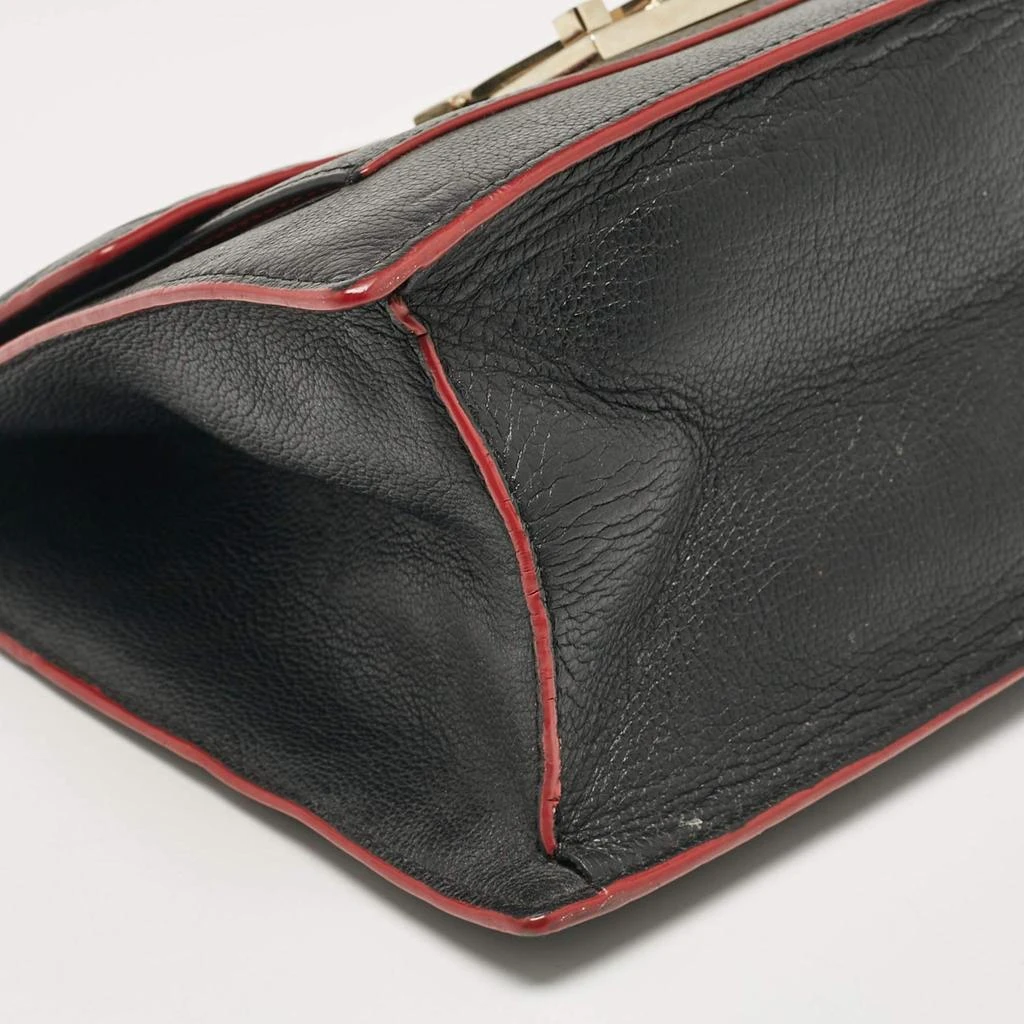 CH Carolina Herrera CH Carolina Herrera Black Embossed Leather Top Handle Bag 19