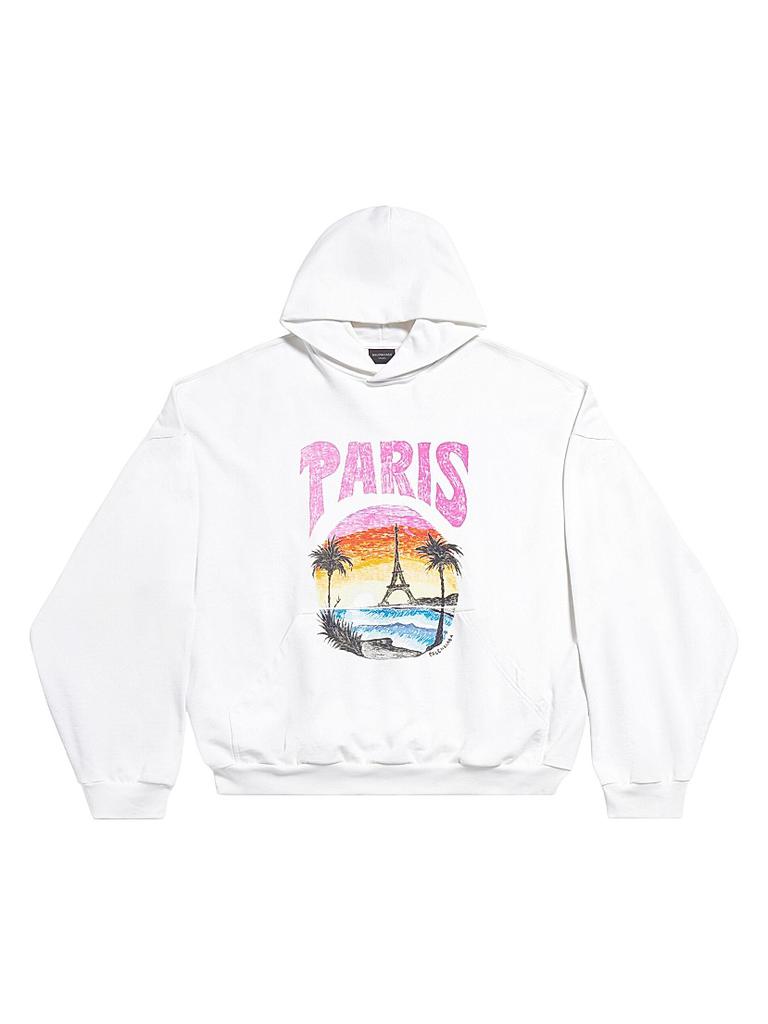 【BALENCIAGA】PARIS TROPICAL ROUND HOODIE Paris Tropical Round Hoodie Oversized – On Sale Now with Up to 41