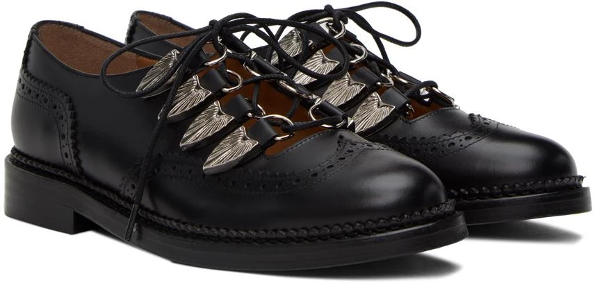 Toga Pulla Black Hard Oxfords 4