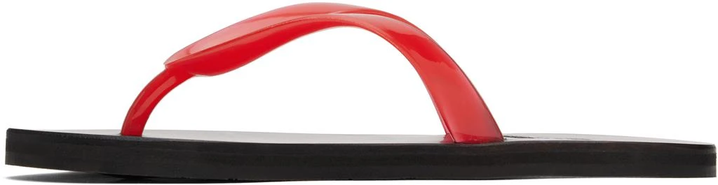 ANCIENT GREEK SANDALS Red Saionara Jelly Flip-Flops 3