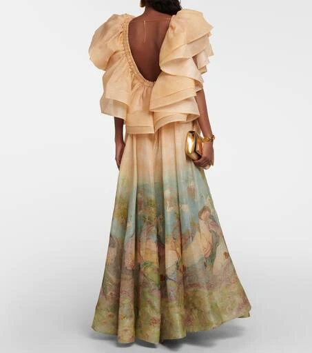 Zimmermann Lyrical linen and silk gown 3
