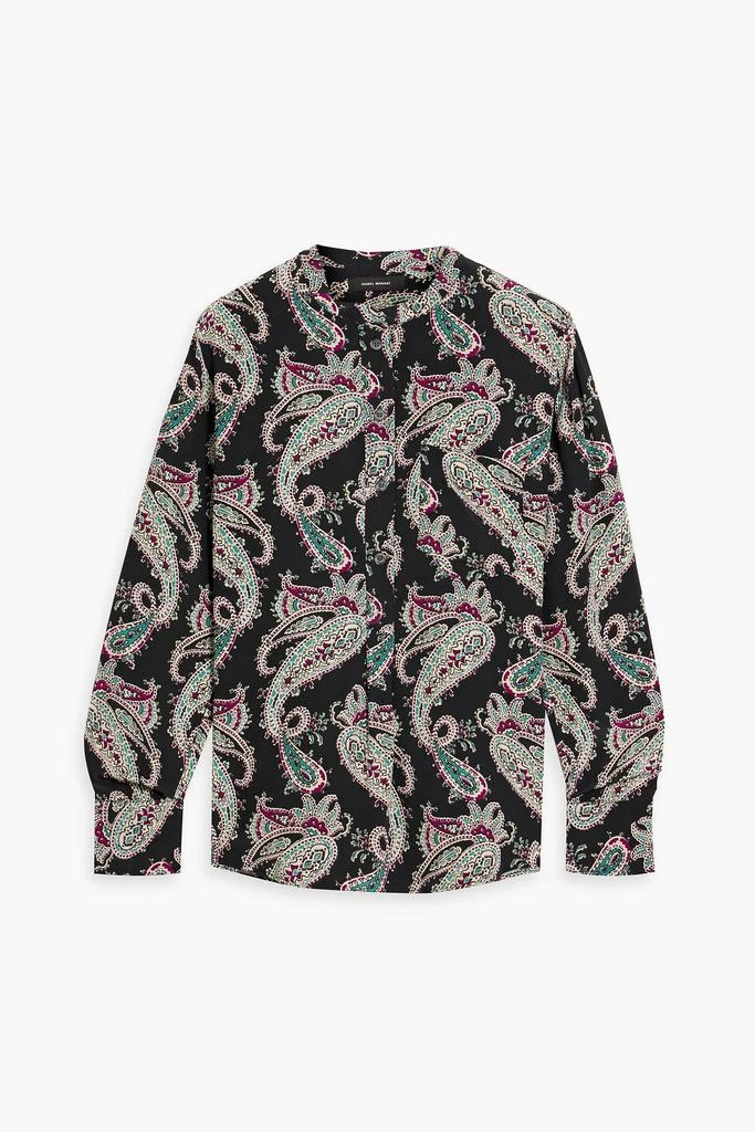 Isabel Marant Rusak paisley-print silk crepe de chine shirt 1
